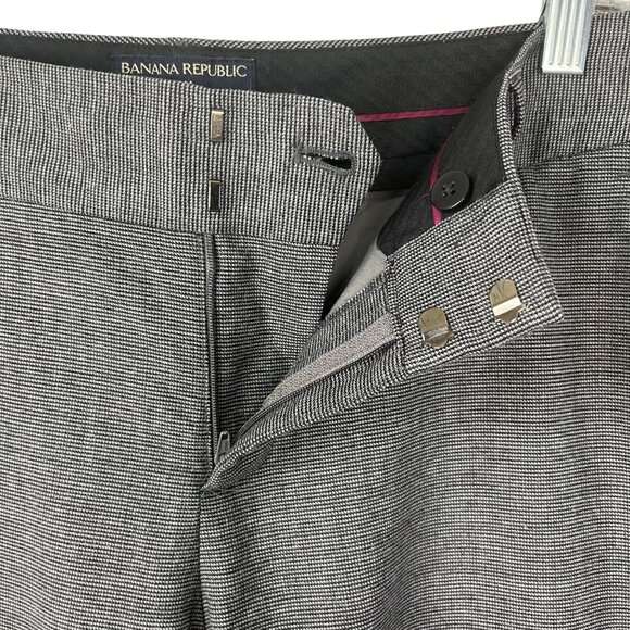 Banana Republic Jackson Fit Pants Womens Size 8 Gray Wool - Picture 5 of 8